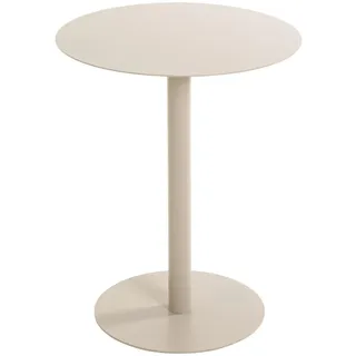 Haku-Möbel Beistelltisch rund Kaschmirgrau Metall runder Sofatisch klein - Maße: H 50 x Ø 40 cm Style: Modern