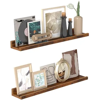 VASAGLE Wandregal 60 x 0 x 0 cm Braun