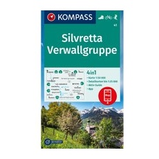Kompass Verlag WK 41 Silvretta - Verwallgruppe - One Size