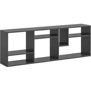 INOSIGN Standregal »Korak, Breite 159 cm, vertikal oder horizontal montierbar« universal einsetzbar, Regal, Lowboard, Raumteiler, TV-Möbel, Wandregal, grau