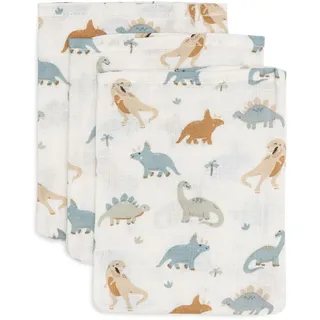 jollein Roarsome Waschhandschuh 15 x 20 cm mehrfarbig 3 St.