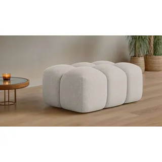 OTTO home Hocker KALLIE Polyester 90 x 44 x 60 cm Beige
