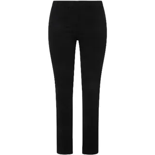 Ulla Popken Damen Jeggings Denim, Sienna Hosen, Schwarz, 40W / 30L EU
