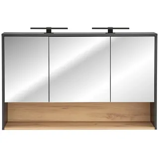 Lomadox Bologna-56 120 cm grau mit LED