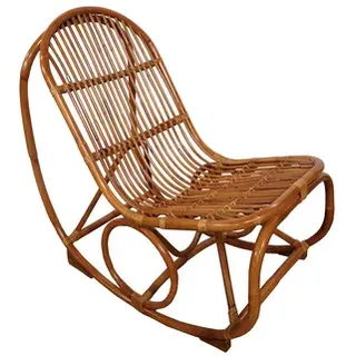 SIT Möbel Schaukelstuhl SIT & MORE Vintage Bezug beige 53 x 96 x 100 cm