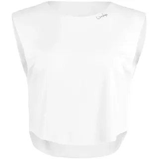 Winshape Damen Light And Soft Cropped Top Aet115ls Yoga-Shirt, Ivory, XS EU