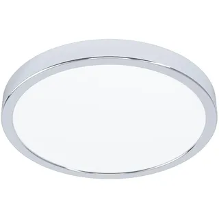 EGLO connect.z Smart-Home LED Bad Deckenlampe Fueva 6-Z, Ø 27,8 cm, ZigBee, Matter, App und Sprachsteuerung Alexa, warmweiß-kaltweiß, RGB, dimmbar, Deckenleuchte Badezimmer chrom, IP44