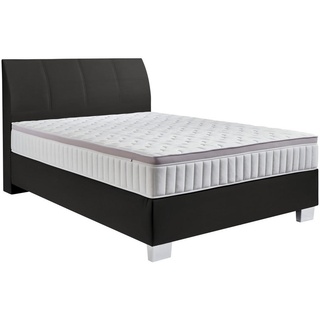 Hom`in BOXSPRINGBETT Schwarz - 120x200 cm