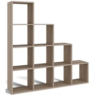 Selsey Stufenregal Stepi 153 x 152 x 30 cm Beige