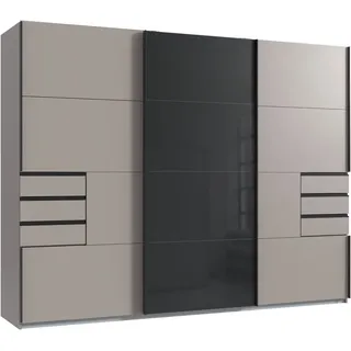 WIMEX Schwebetürenschrank Tilburg 270 x 208 x 65 cm Schwarz