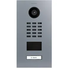 DoorBird D2101V IP Video Türstation, Signalgrau (RAL 7004) | Video-Türsprechanlage mit 1 Ruftaste, RFID, HD-Video, Bewegungssensor