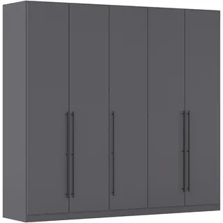 Rauch Wäscheschrank Avola 226 x 229 x 54 cm Grau/Schwarz