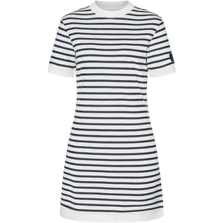 super.natural Kleid Regular Fit Streifen Weiß/Navy XS
