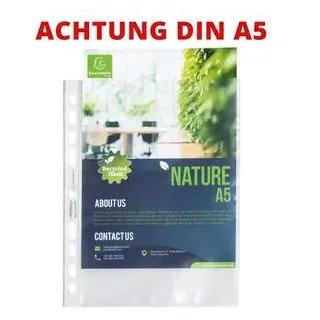 Exacompta Forever Klarsichthüllen transparent 9 Löcher 51100E 50 Stück