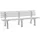 Gartenbank 200 x 54 x 74 cm Weiß