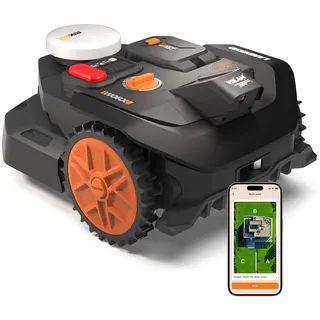 Worx Vision Cloud WR304E, 2WD Mähroboter ohne Begrenzungskabel, 400 m2