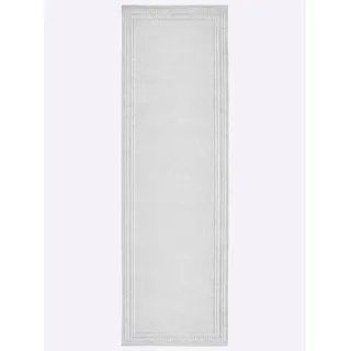 Teppich HEINE HOME Gr. 3, hellgrau, B:120cm H:7mm L:180cm, Baumwolle, Kunstfaser, Polyester, Schurwolle, Viskose, Wolle, Teppiche, Teppich