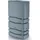 Regentonne eckig 350 l grau