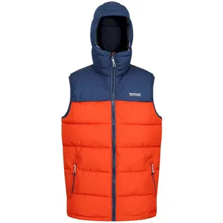 Regatta - "Nevado" Weste Schwer für Herren Ärmellos RG8163 (S) (Admiral B/Rost/Orange) - Rot