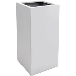 Vivanno Pflanzkübel Block 30 cm x 30 cm x 60 cm Weiß