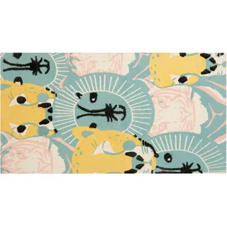 Beliani Kinderteppich TUTUT Bunt 80 x 150 cm Baumwolle