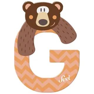 Sevi Holzbuchstabe Buchstabe G Grizzlybär