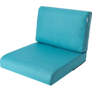 Gartenkissen "Nel" (60×60/60×39 cm) 2-teiliges Sitz | palettenkissen, gartenmöbel, hollywoodschaukel | HobbyGarden - Blau