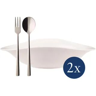 Villeroy & Boch "Italian-Set Vapiano 6er Set weiß", weiß,
