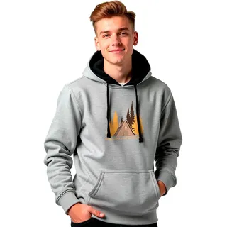 Kruskis Second Home Kapuzenpullover - Heather Grey / Black - L