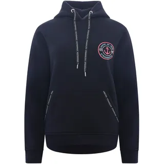 Zwillingsherz Hoodie, mit Stickerein auf Vorder- und Rückseite und "Strandglück"-Schriftzug,