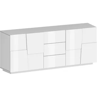 Home Affaire Pongo 220 x 86 x 44,2 cm Weiß hochglanz