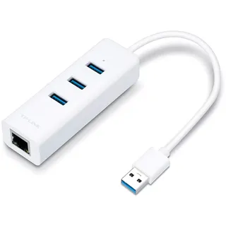 TP-Link UE330 Gigabit Ethernet + 3-Port USB HUB USB3.0 Adapter