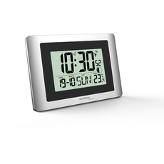 Bild WS8028 Digitale Wanduhr, Uhr, klein, 22 x 15 cm, Temperaturanzeige, Mondphase