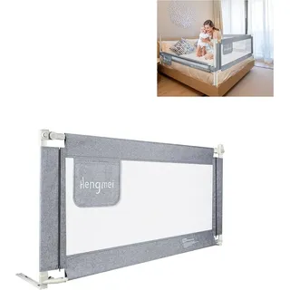 Sessamen-LP Bettgitter Bettschutzgitter Kinderbettgitter 180cm Babybettgitter Rausfallschutz höhenverstellbar für Babys und Kinder