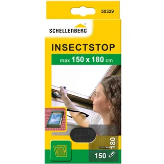 Schellenberg Fliegengitter für Dachfenster mit Reißverschluss 150 x 180 cm Anthrazit