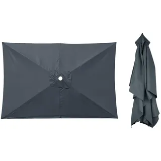 IGTOPS Replacement 6 Rib Rechteckig Parasol Canopy,200 * 300cm,Sonnenschirm Ersatz Baldachin Abdeckung,ohne Ständer,Schirm Baldachin Anti-Ultraviolett Regenschirm Ersatz Stoff