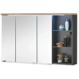 Die Möbelfundgrube MEMPHIS 110 cm grau mit LED-Beleuchtung