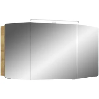 Pelipal Spiegelschrank , Eichefarben , Metall , 6 Fächer , 120x67x17 cm , Made in Germany , Typenauswahl , Badezimmer, Badmöbelsets & Badmöbelserien, Badmöbelserien