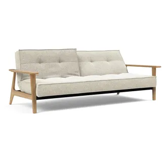 Klappsofa Splitback Frej Innovation Living weiß, Designer Oliver Weiss Krogh, Per Weiss, 232 cm. hinten 200x80x99 cm