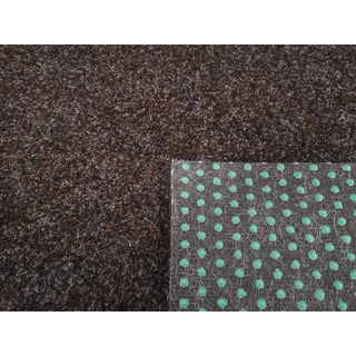 Rasenteppich Kunstrasen Premium dunkelbraun Velours Weich Meterware, verschiedene Größen, mit Drainage-Noppen, wasserdurchlässig (200x300 cm)