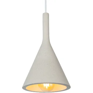 Paco Home Pendelleuchte »CLOUCH«, 1 flammig, Leuchtmittel E27   ohne Leuchtmittel, LED, E27, Lampe Für Wohnzimmer Esszimmer Küche, Höhenverstellbar, beige