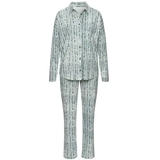 VIVANCE DREAMS Damen Pyjama blau-gestreift Gr.32/34