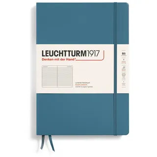 Leuchtturm1917 366182 Notizbuch Composition (B5), 219 nummerierte Seiten, Stone Blue, Liniert