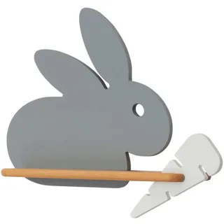 Kinderwandleuchte , Grau, Weiß , Holz, Metall, Holzwerkstoff , Eiche , 12x31x37 cm , RoHS, Europäischer Sicherheitsstandard , einfach zu transportieren , Lampen & Leuchten, Innenbeleuchtung, Kinderzimmerlampen, Kinderwandleuchten
