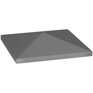 Outsunny Ersatzdach für Pavillon 3 x 3 m , Dunkelgrau , Kunststoff , 298x1x298 cm , Sonnenschutz, Pavillons