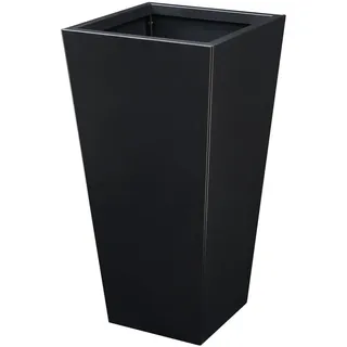 casa.pro Pflanzkübel Vaargel , Schwarz , Metall , Rechteckig , 38.5x76x38.5 cm , Dekoration, Blumen & Blumentöpfe, Übertöpfe