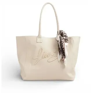 Liu Jo für Damen. AA6200 T546A Beige Logo-Shopper-Tasche (OSFA), Lässig, Stoff