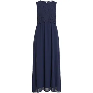 VILA Maxikleid Spitzenkleid Blau 42