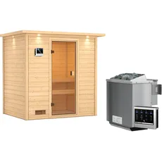 Bild Sauna Selena 9 kW mit ext. Strg., LED-Dachkranz