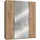 Drehtürenschrank Level by fresh to go 200 x 236 x 58 cm Braun